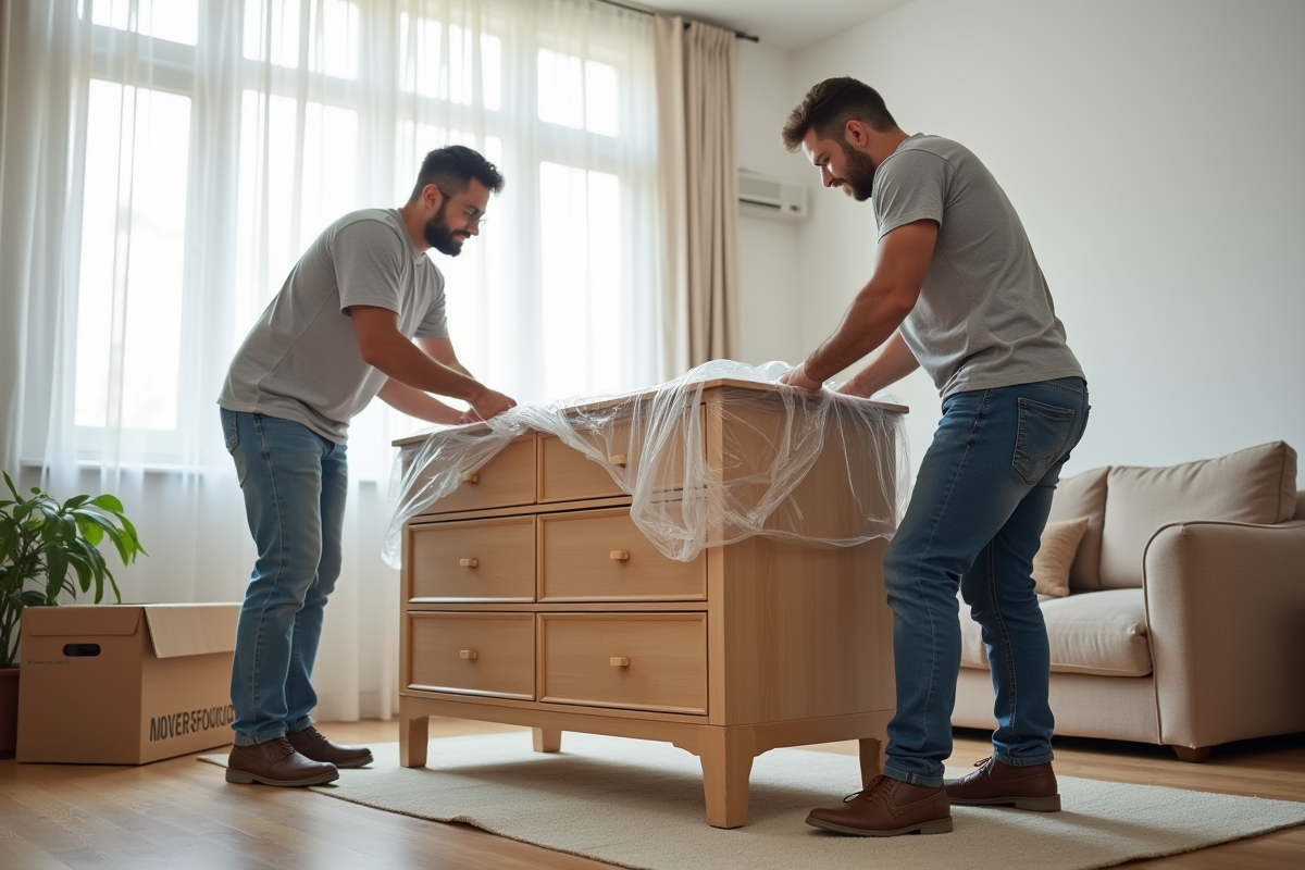 Emballage des commodes par les déménageurs : ce qu’il faut savoir