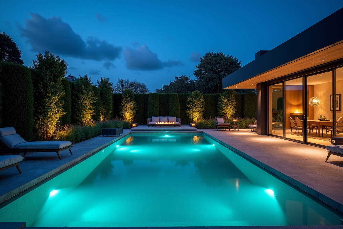 Valeur des éclairages de piscine : avantages et considérations