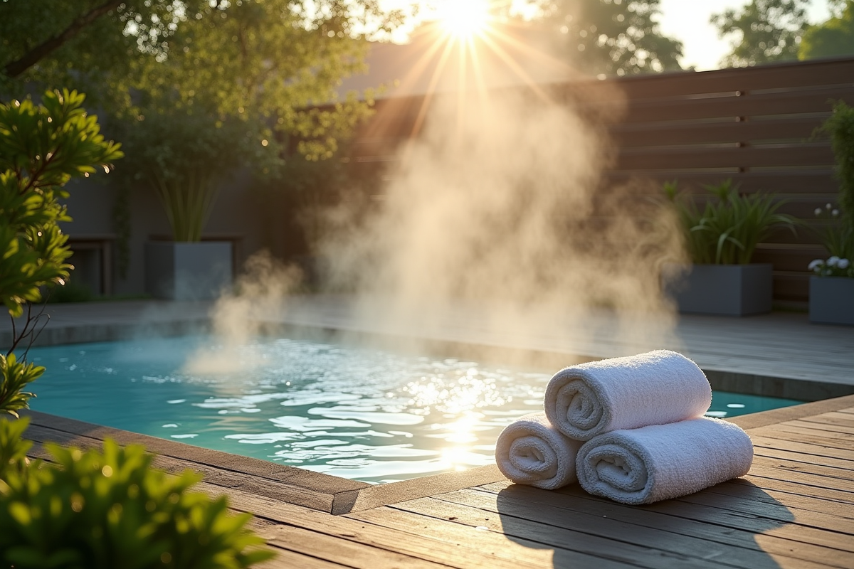 Température idéale pour un spa extérieur en été