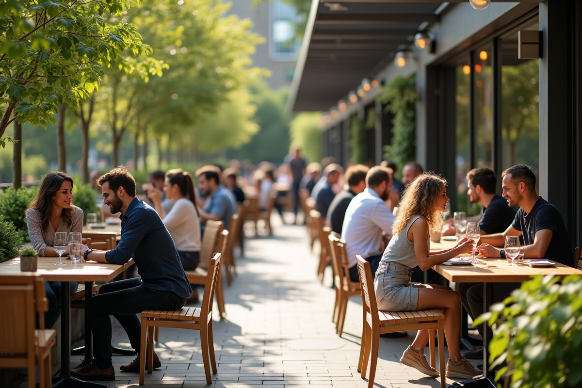 Distance optimale entre les têtes pour l’aménagement de terrasses